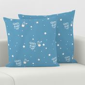 Peter Pan - Never grow up - Coordinate blue - scandinavian minimalist pattern