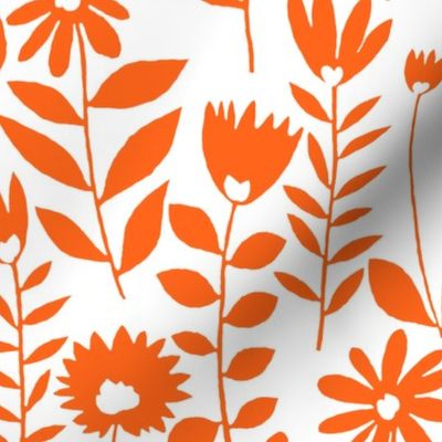 cutout flower small scale (orange on white)