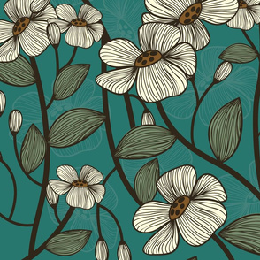 retro-flowers-teal