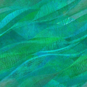 green aquamarine waves