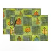 Leafy Retro Plaid