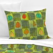 Leafy Retro Plaid