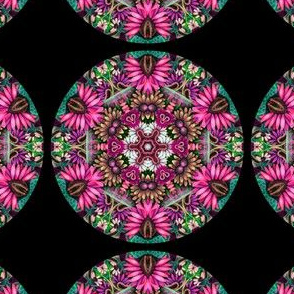 Daisy Face Mandala Hot Pink