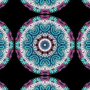 Daisy Mandala Blue Smiles