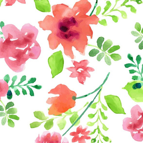 Watercolor Flower Garden - Jumbo Size