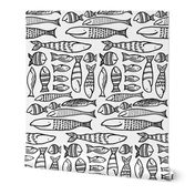 Funky Fish (black & white)