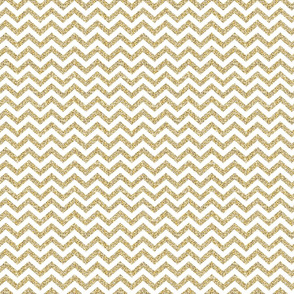 Gold Chevron on White