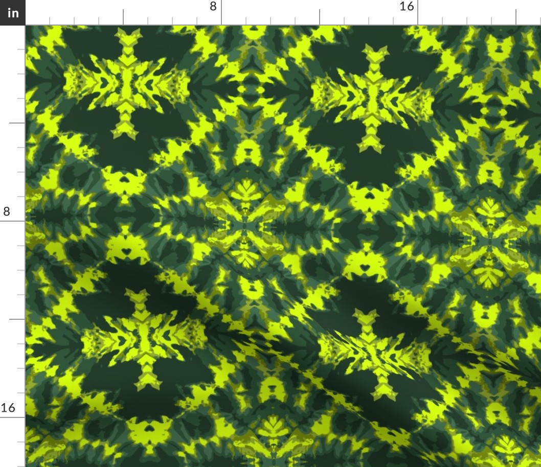 Tie dye neon green shibori Wallpaper