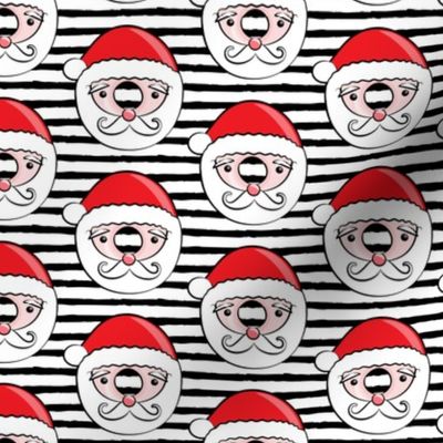 Santa donuts - black stripes - Christmas & winter 