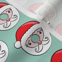 Santa donuts - mint - Christmas & winter 
