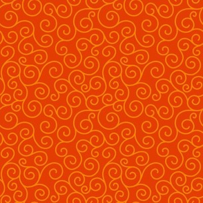 orange curlicues 