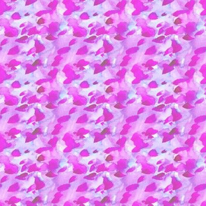 Mini Print watercolour abstract spots in pink and purple