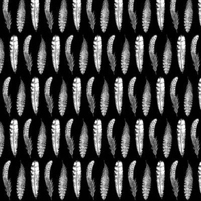 Feather Pattern | Black and White |