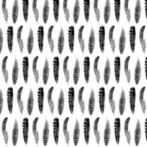 Feather Pattern | Black and White |