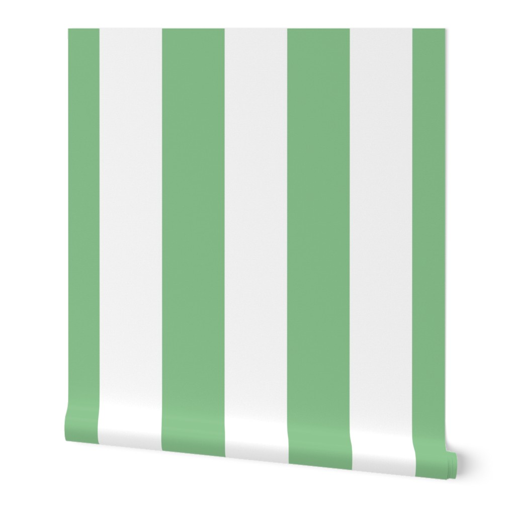 Jade Green vertical stripes large