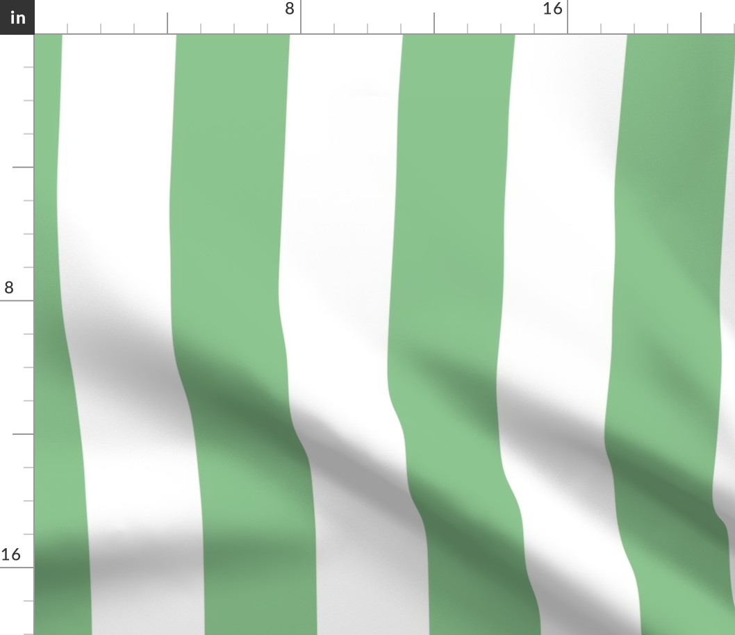 Jade Green vertical stripes large