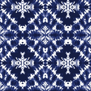 Shibori indigo blue tie dye