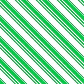 Christmas green candy cane stripes 