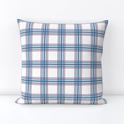 farmhouse plaid in red, white and blue