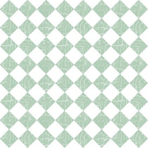 farmhouse checkerboard sage green & white, checks, checkers, distressed, rustic, cottage core