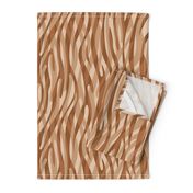 Abstract Zebra Stripes Taupe