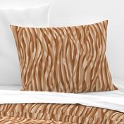 Abstract Zebra Stripes Taupe