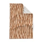 Abstract Zebra Stripes Taupe