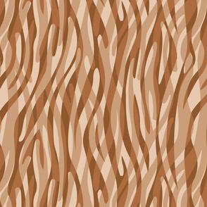 Abstract Zebra Stripes Taupe