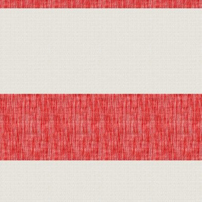 Textured Stripes of Red on Linen