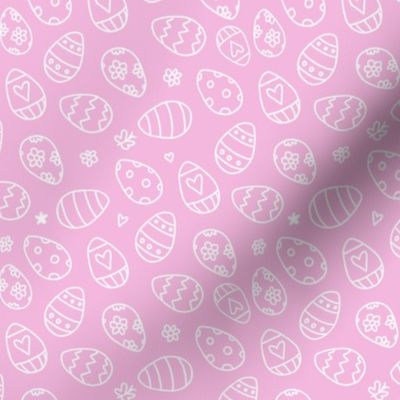 Light Pink Easter Eggs Multidirectional Tossed