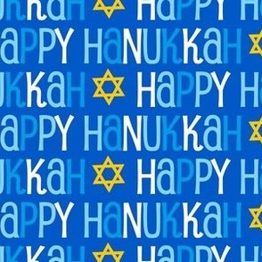 Hanukkah Blue and Gold Star of David