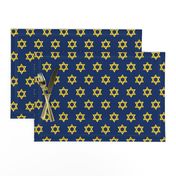 Hanukkah Green and Gold Star of David