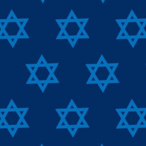 Hanukkah Blue and Gold Star of David