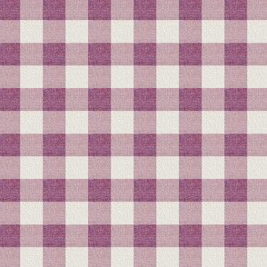 Textured Checks in Plum