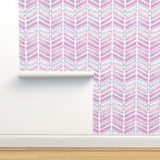 Sunset chevron - textured abstract design