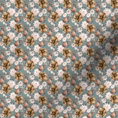 IBD Autumn cocao cream peonies sage Mini