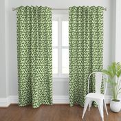 Trendy Green Brown Leaf Pattern