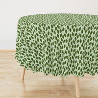 Trendy Green Brown Leaf Pattern