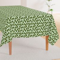 Trendy Green Brown Leaf Pattern