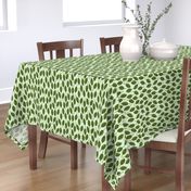 Trendy Green Brown Leaf Pattern