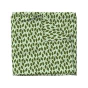 Trendy Green Brown Leaf Pattern