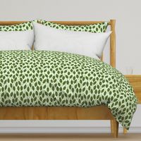 Trendy Green Brown Leaf Pattern