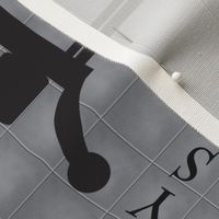  Bar Tea Towel in Grey