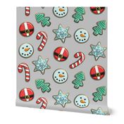 Christmas Sugar Cookies - grey - holiday