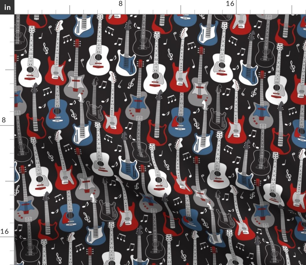 Guitars on Black