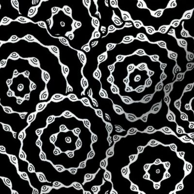 Black & White Concentric Circles