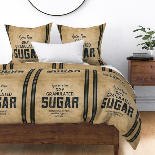 Sugar Grain Sack Burlap Flour, Grain Sack Duvet Cover King