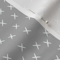 crosses - grey