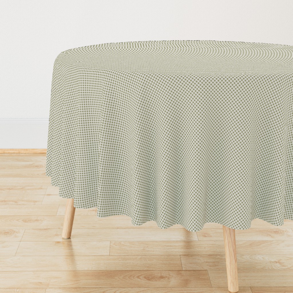 Dots of Olive Weave on Linen