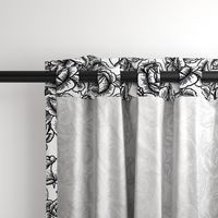 Vintage roses - black and white